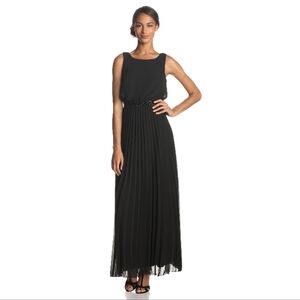 Eliza J Sleeveless Pleated Chiffon Maxi Dress 6
